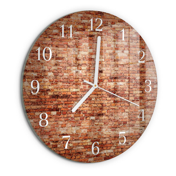 Reloj de pared redondo Muro de ladrillo