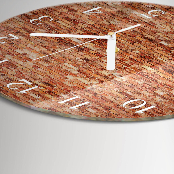 Reloj de pared redondo Muro de ladrillo