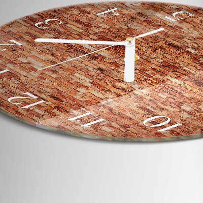 Reloj de pared redondo Muro de ladrillo