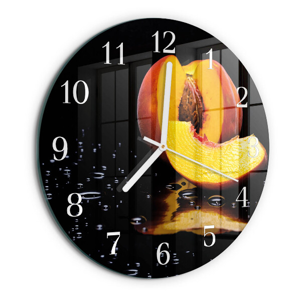 Reloj de pared redondo Durazno