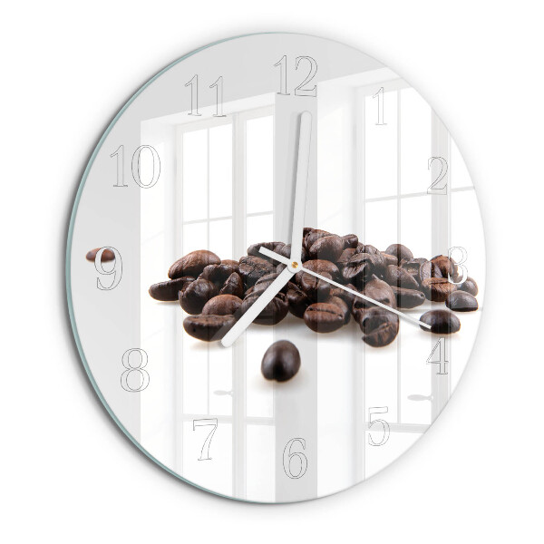 Reloj de pared redondo Granos de café
