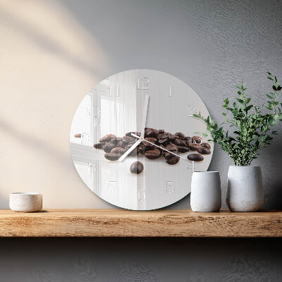 Reloj de pared redondo Granos de café