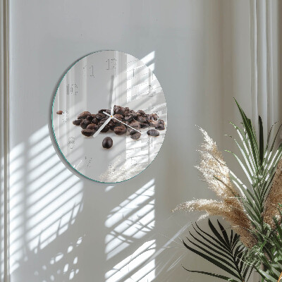 Reloj de pared redondo Granos de café