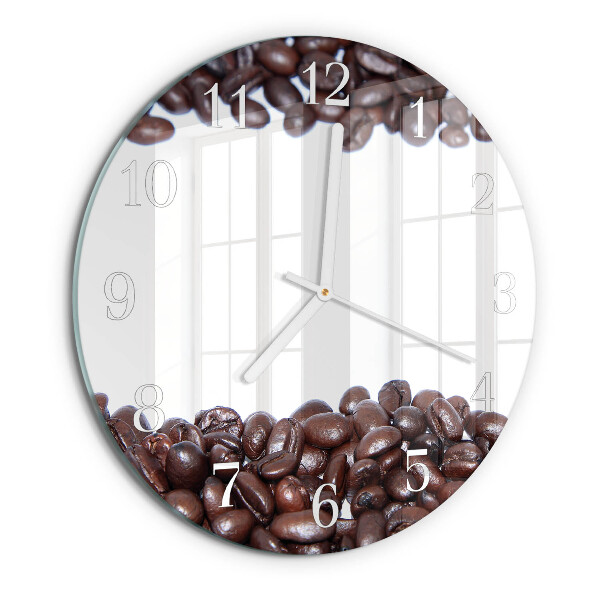 Reloj de pared redondo Granos de café