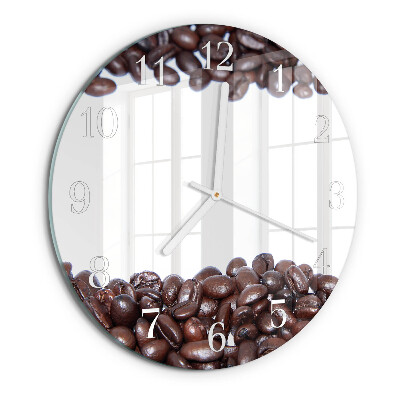 Reloj de pared redondo Granos de café