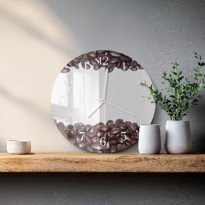 Reloj de pared redondo Granos de café