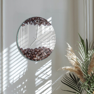 Reloj de pared redondo Granos de café