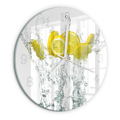 Reloj de pared redondo Agua con limón