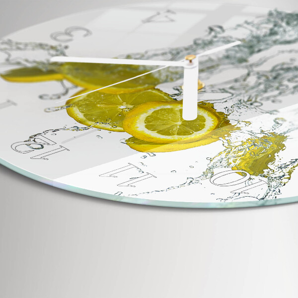 Reloj de pared redondo Agua con limón