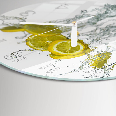 Reloj de pared redondo Agua con limón