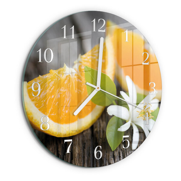 Reloj de pared redondo Cítrico