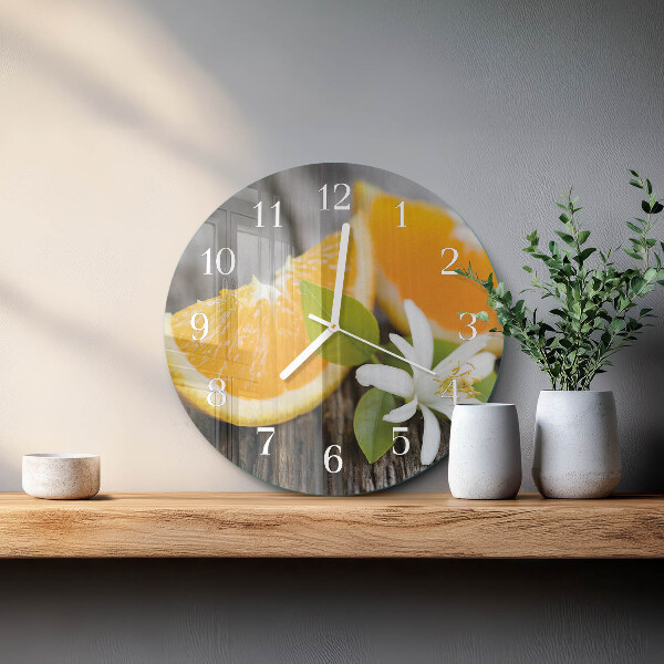 Reloj de pared redondo Cítrico