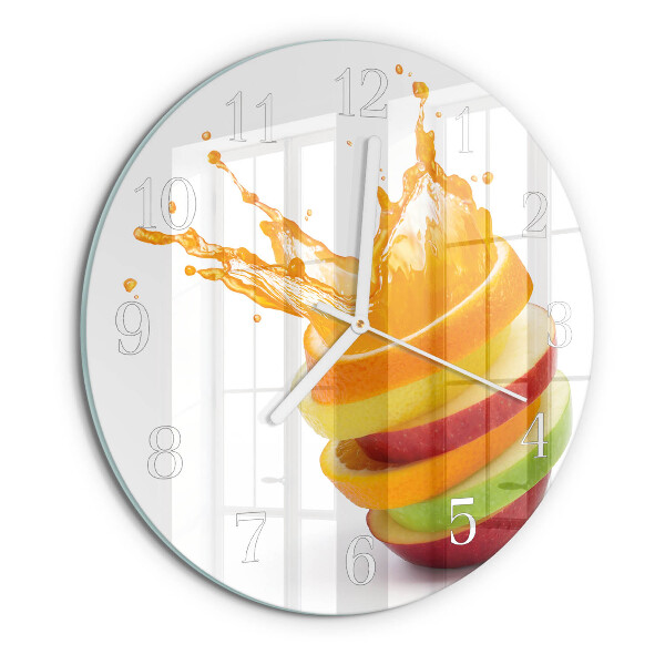 Reloj de pared redondo Fruta