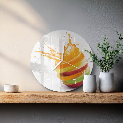 Reloj de pared redondo Fruta