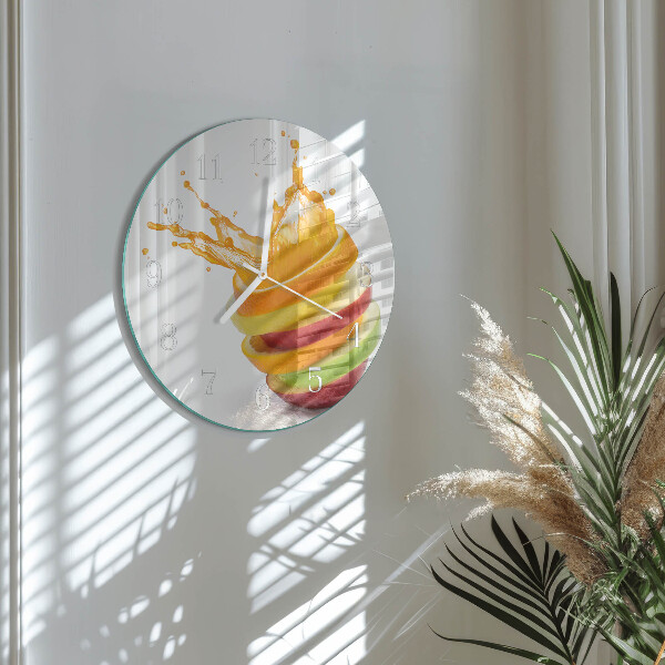 Reloj de pared redondo Fruta