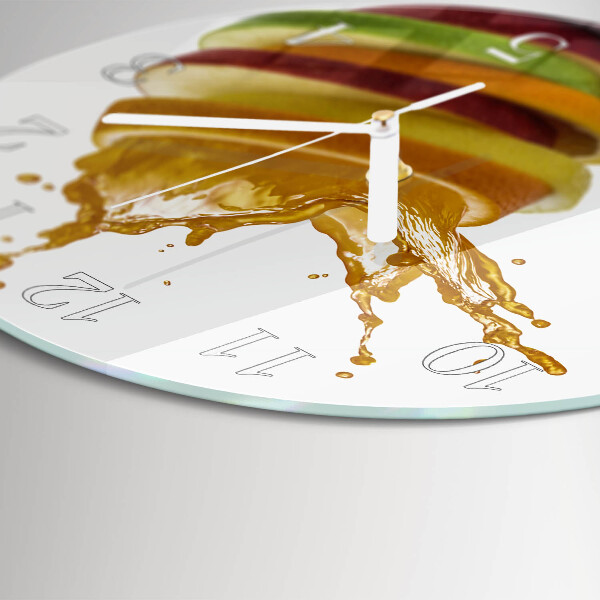 Reloj de pared redondo Fruta