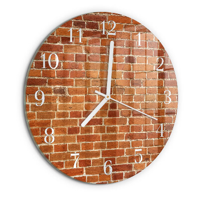 Reloj de pared redondo Muro de ladrillo