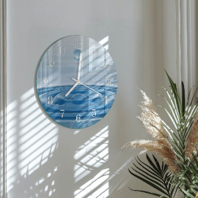 Reloj de pared redondo Agua