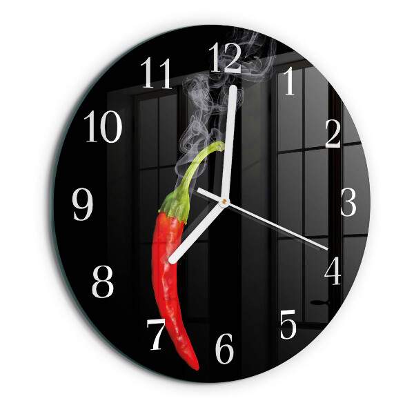 Reloj de pared redondo Ají picante