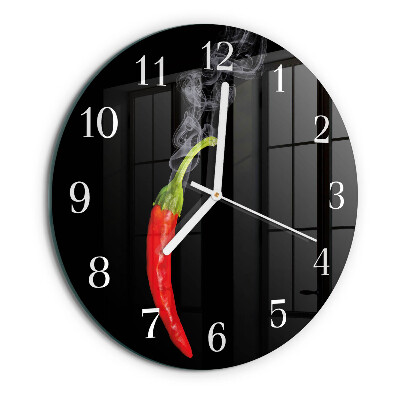 Reloj de pared redondo Ají picante