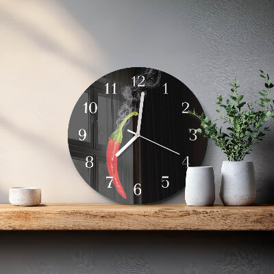 Reloj de pared redondo Ají picante