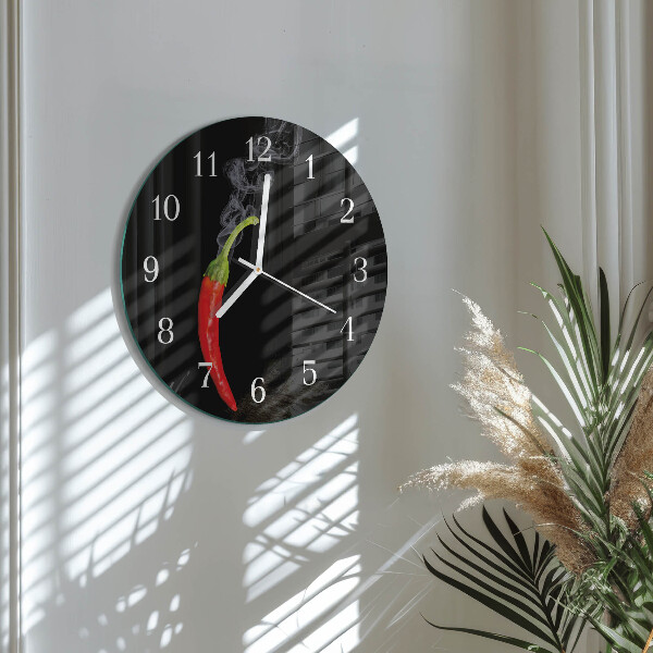 Reloj de pared redondo Ají picante