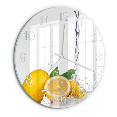 Reloj de pared redondo Limones