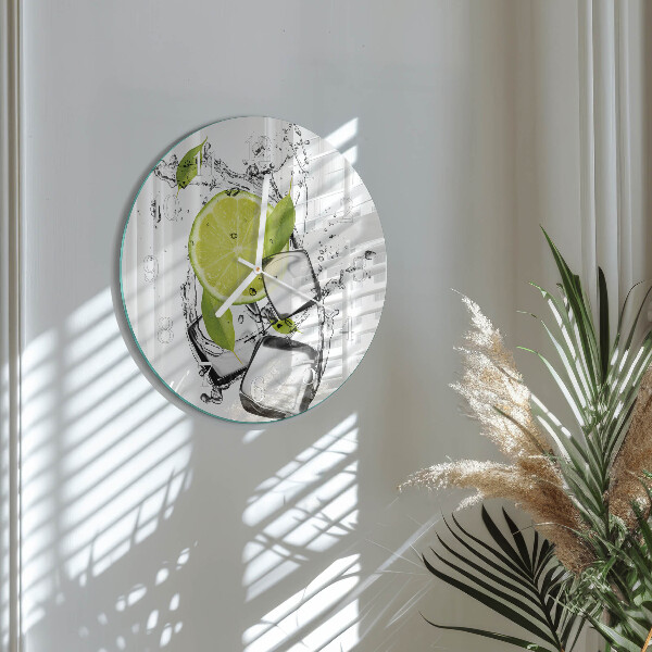Reloj de pared redondo Carbonato de calcio