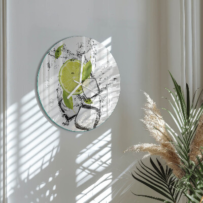 Reloj de pared redondo Carbonato de calcio