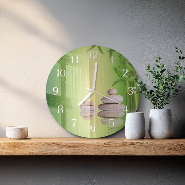 Reloj de pared redondo Piedras zen