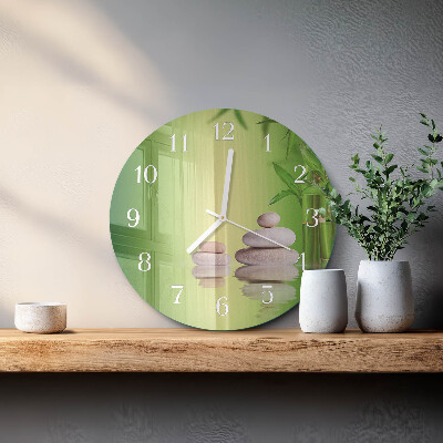 Reloj de pared redondo Piedras zen