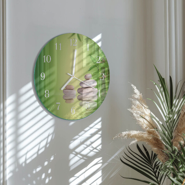 Reloj de pared redondo Piedras zen