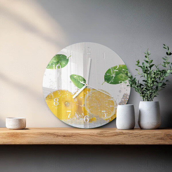 Reloj de pared redondo Cítrico