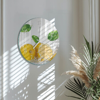 Reloj de pared redondo Cítrico