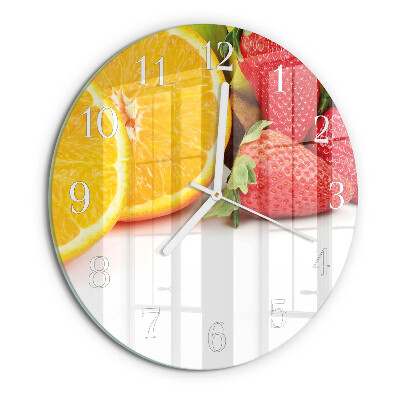 Reloj de pared redondo Fruta