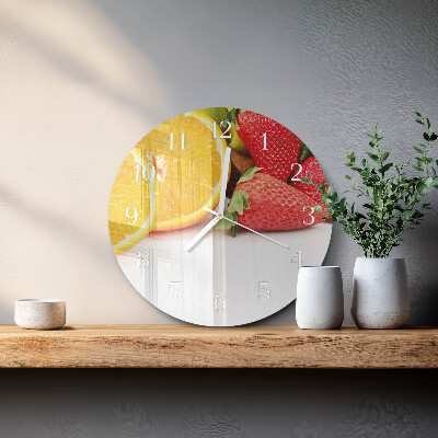 Reloj de pared redondo Fruta
