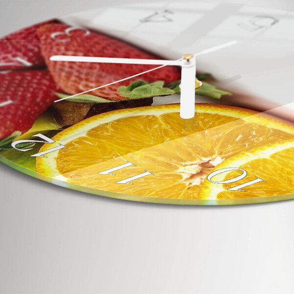 Reloj de pared redondo Fruta
