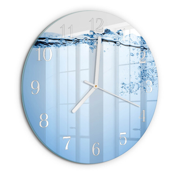 Reloj de pared redondo Agua