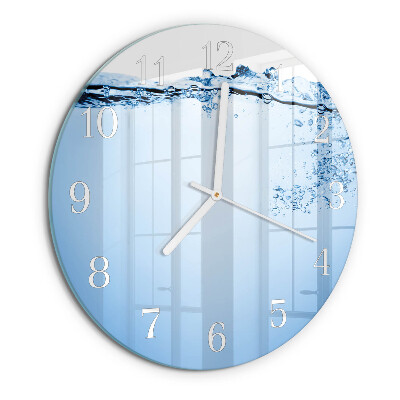 Reloj de pared redondo Agua