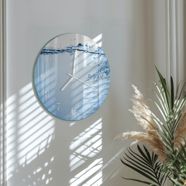 Reloj de pared redondo Agua