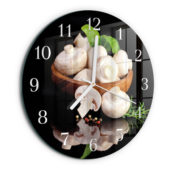 Reloj de pared redondo Hongos