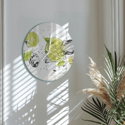 Reloj de pared redondo Carbonato de calcio