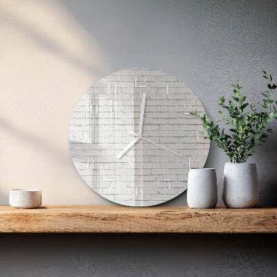 Reloj de pared redondo Muro de ladrillo
