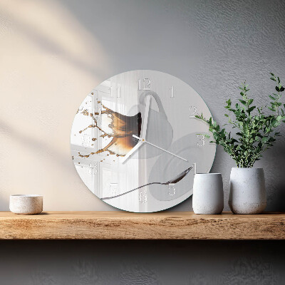 Reloj de pared redondo Taza de café