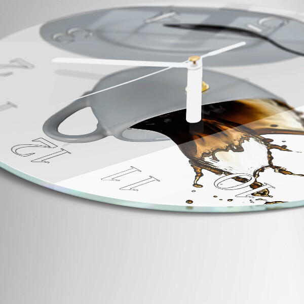 Reloj de pared redondo Taza de café
