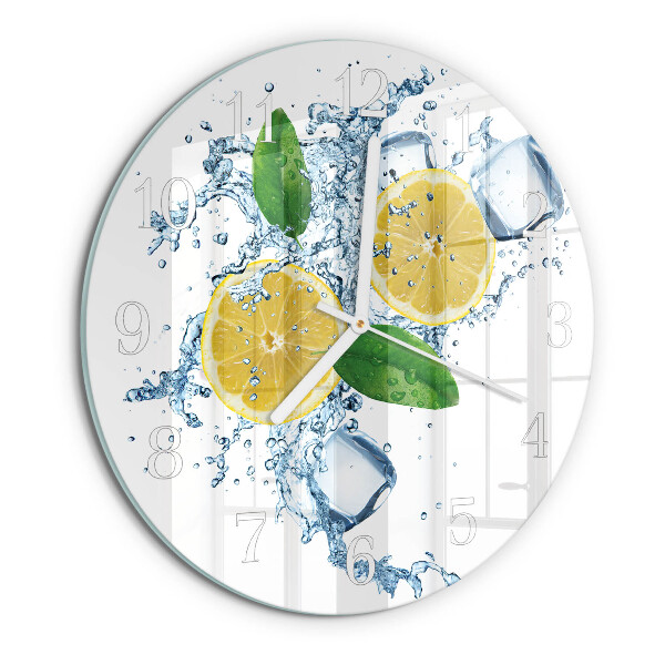 Reloj de pared redondo Cítrico