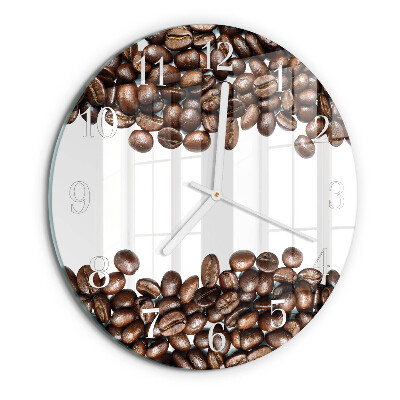 Reloj de pared redondo Granos de café