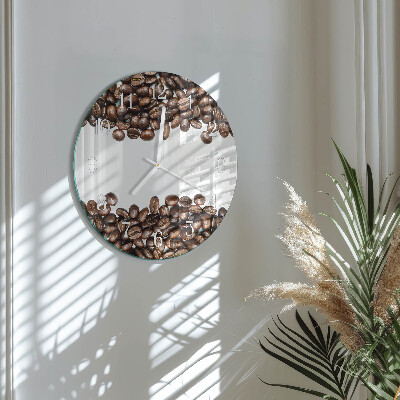 Reloj de pared redondo Granos de café