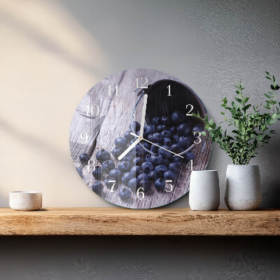 Reloj de pared redondo arándanos