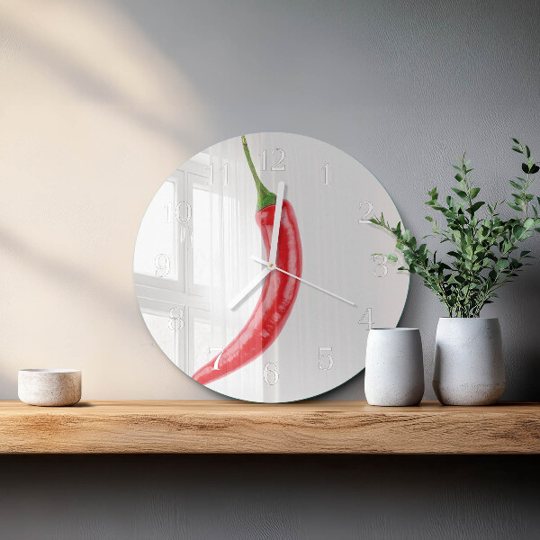 Reloj de pared redondo Ají picante
